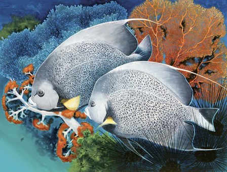 Gray Angels by Durwood Coffey art print