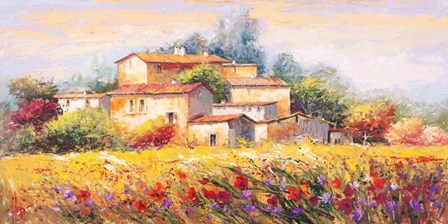 Campo d&#39;estate by Luigi Florio art print