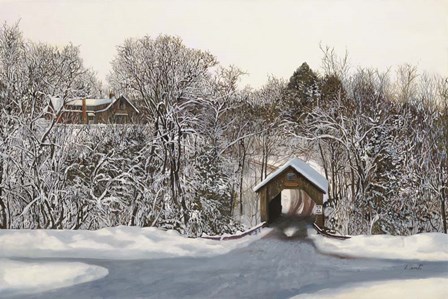 0366 - Il Ponte di Legno Coperto by Guido Borelli art print