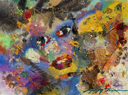 Multimedia Faces of You by Lucy P. McTier art print