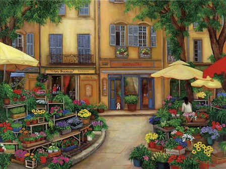 Flowers In Aix by Betty Lou art print