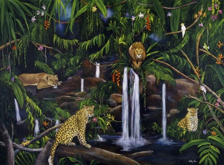 Jungle by Betty Lou art print