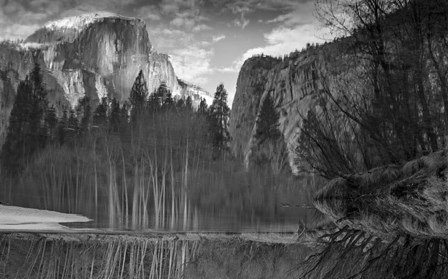 Yosemite Reflection 2 BW by Moises Levy art print