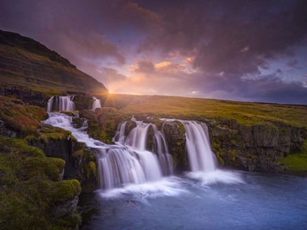 Snaefellnesfall Sunset by Moises Levy art print