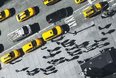 Shadows in NY by Moises Levy art print