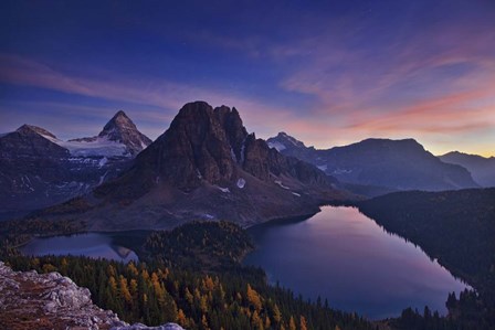 Twilight At Mount Assiniboine by Yan Zhang art print