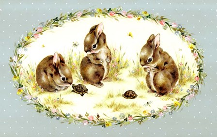 Bunny Tales by Peggy harris art print