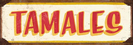 Tamales Cream by RetroPlanet art print