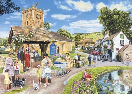 Sunday Service by Trevor Mitchell art print