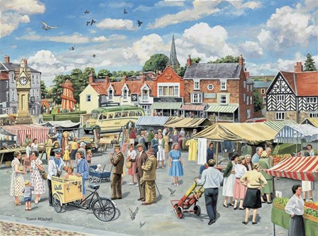 The Market Place by Trevor Mitchell art print