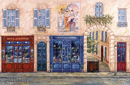 Blue Paris by Vessela G. art print