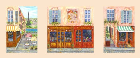 Paris Triptych A by Vessela G. art print