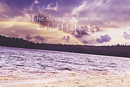 The Work of his Hands by Vintage Skies art print