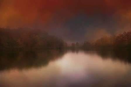 Dreamy Autumn Lake by Jai Johnson art print