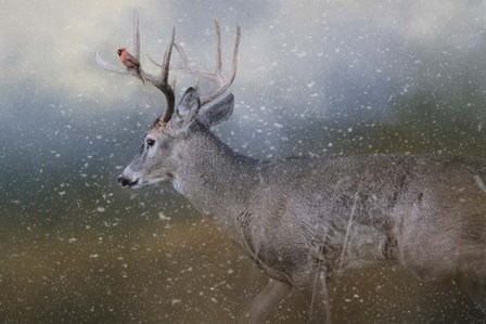 HitchHiker In The Snow Storm by Jai Johnson art print