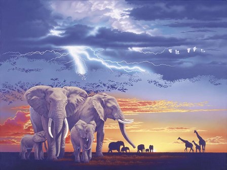 Sacred Family by John Naito art print