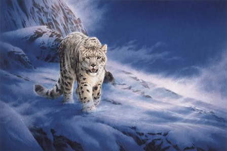 In Snowstorm by John Naito art print