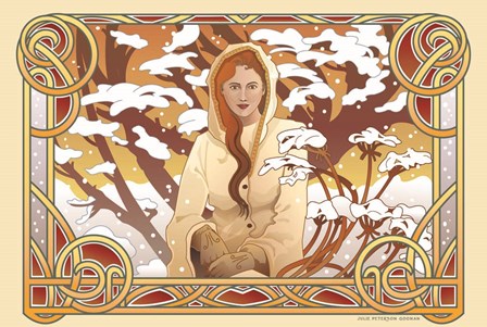 Winter Nouveau by Julie Goonan art print