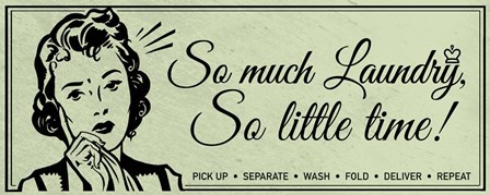 Laundry 1 by ALI Chris art print