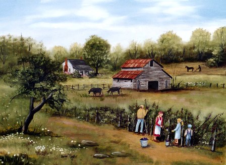 Pickin&#39; Blackberries 3 by Arie Reinhardt Taylor art print