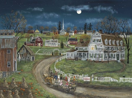 Haunted Hayride by Bob Fair art print