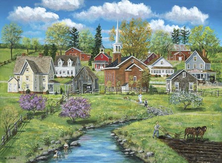 Crab Apple Creek by Bob Fair art print