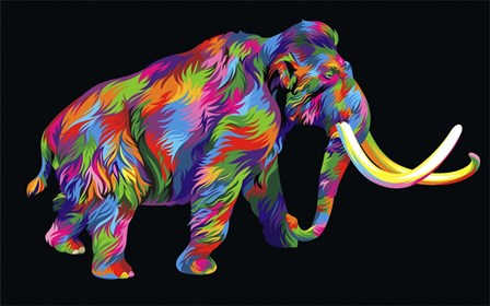 Wooly Mammoth by Bob Weer art print