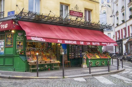 Green Grocer In Paris by Cora Niele art print