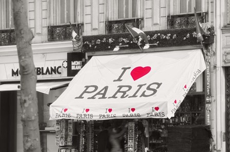 I Love Paris by Cora Niele art print