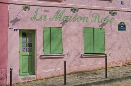 La Maison Rose by Cora Niele art print