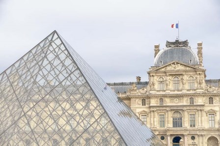 Louvre Palace And Pyramid II by Cora Niele art print