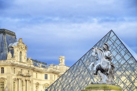 Louvre Palace And Pyramid III by Cora Niele art print