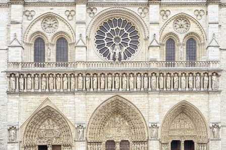 Notre Dame Facade Details I by Cora Niele art print