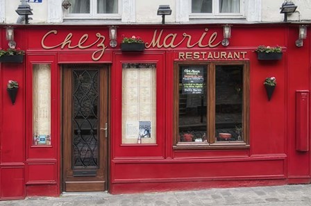 Restaurant Chez Marie by Cora Niele art print