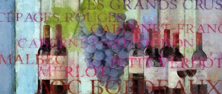 Bordeaux Wine by Cora Niele art print