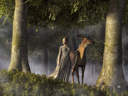 Elf And Buck by Daniel Eskridge art print