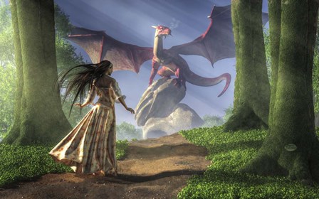 Facing The Red Dragon by Daniel Eskridge art print