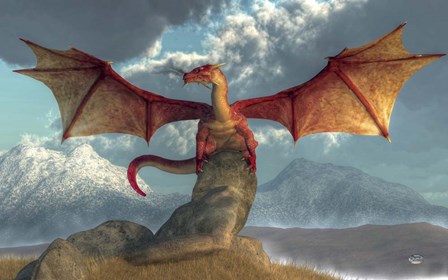 Fire Dragon by Daniel Eskridge art print