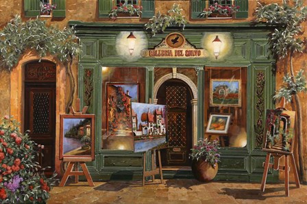 La Galleria Del Corvo by Guido Borelli art print