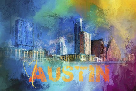 Sending Love To Austin by Jai Johnson art print