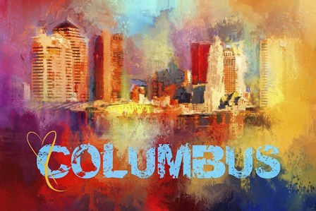 Sending Love To Columbus by Jai Johnson art print