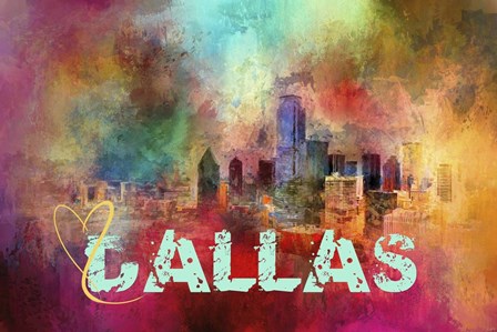 Sending Love To Dallas by Jai Johnson art print