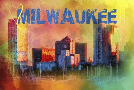 Sending Love To Milwaukee by Jai Johnson art print