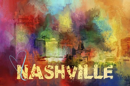 Sending Love To Nashville by Jai Johnson art print