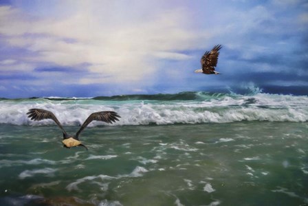 Eagles At Sea by Jai Johnson art print