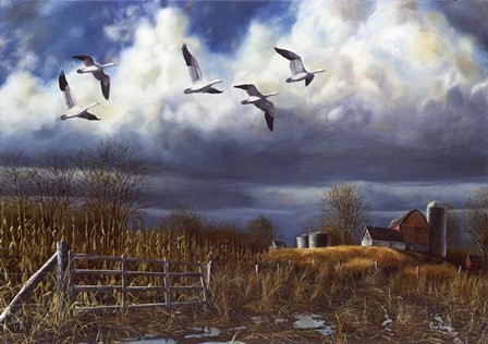 Autumn Snows by Jim Hansel art print