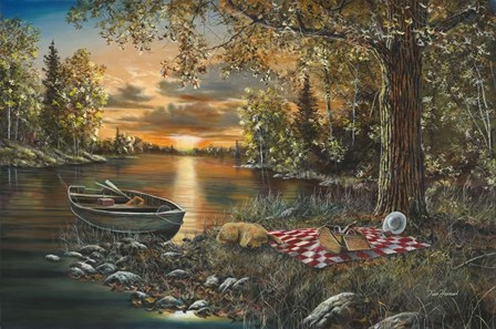 Lakeside Rendezvous by Jim Hansel art print