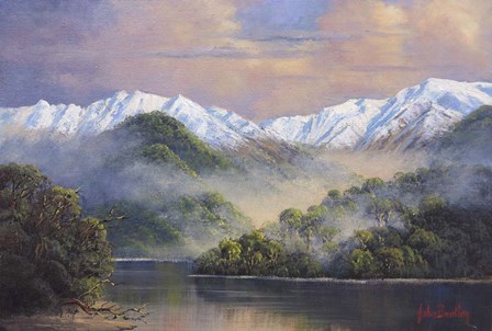Alpine Glow copy by John Bradley art print