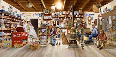 The Little Shoppers by Les Ray art print