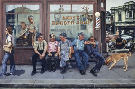 The Corner Bunch by Les Ray art print